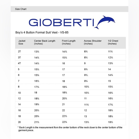 Gioberti Boy's 4 Button Formal Suit Vest size 6 color gray - Picture 6 of 10
